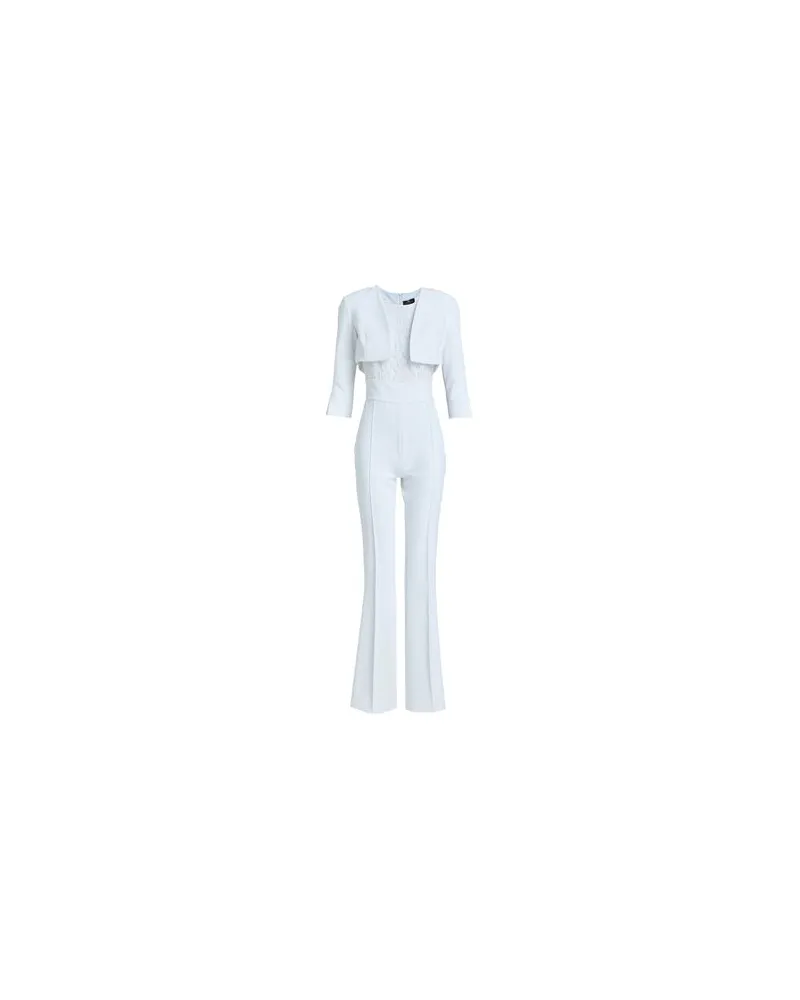 Elisabetta Franchi OVERALLS - Jumpsuitsauf YOOX.COM Weiß
