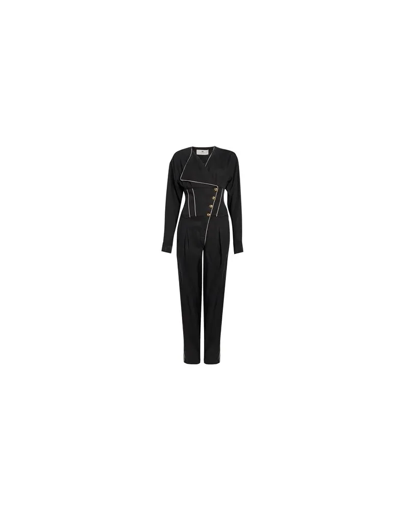 Elisabetta Franchi OVERALLS - Jumpsuitsauf YOOX.COM Schwarz