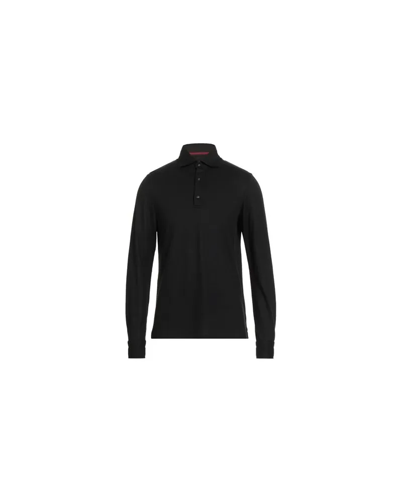 Isaia TOPS - Poloshirtsauf YOOX.COM Schwarz