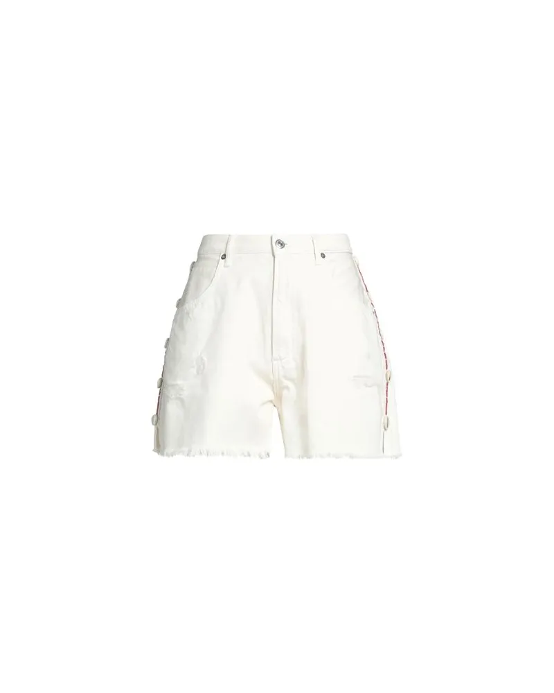 Roy Roger's HOSEN & RÖCKE - Jeansshortsauf YOOX.COM Elfenbein