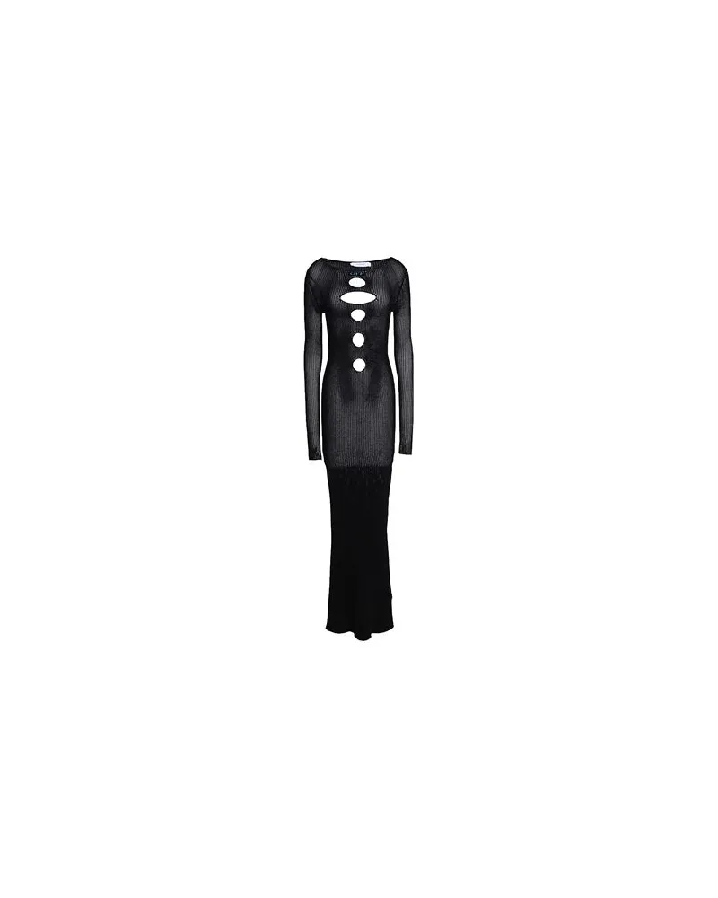 OFF-WHITE KLEIDER - Maxi-Kleiderauf YOOX.COM Schwarz