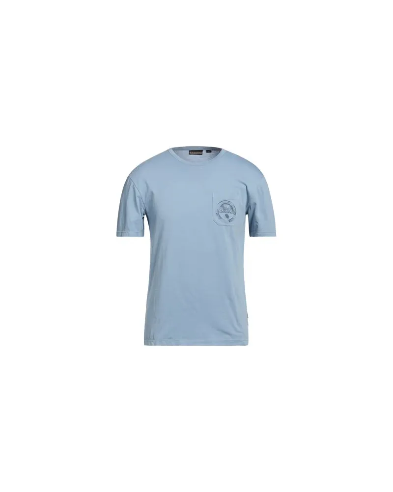 Napapijri TOPS - T-shirtsauf YOOX.COM Taubenblau