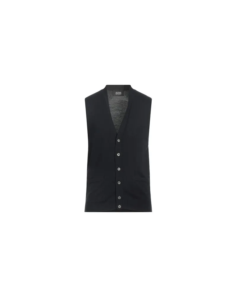 Alpha Studio STRICKWAREN - Strickjackenauf YOOX.COM Nachtblau