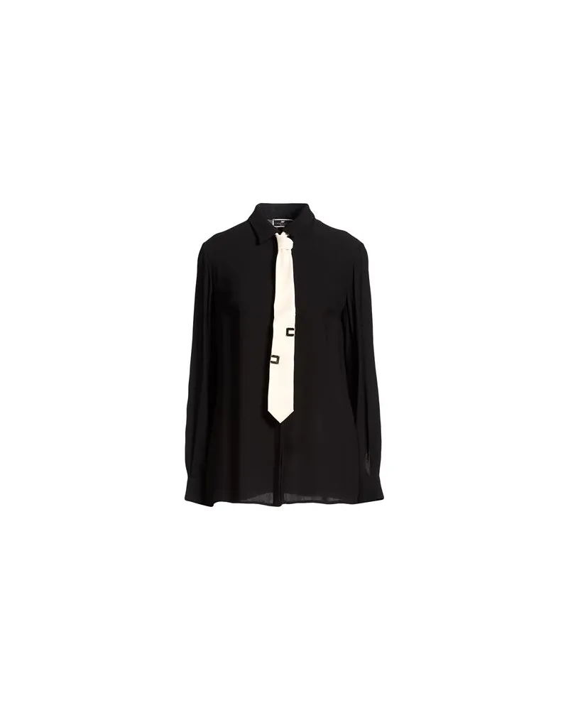 Elisabetta Franchi TOPS - Hemdenauf YOOX.COM Schwarz