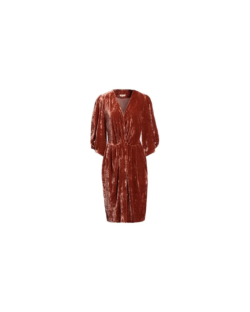 SIYU KLEIDER - Midi-Kleiderauf YOOX.COM Rostrot