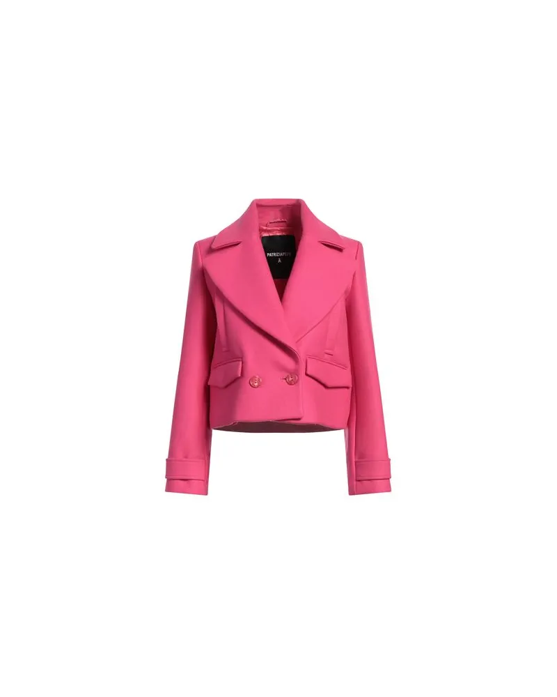Patrizia Pepe JACKEN & MÄNTEL - Mäntelauf YOOX.COM Fuchsia