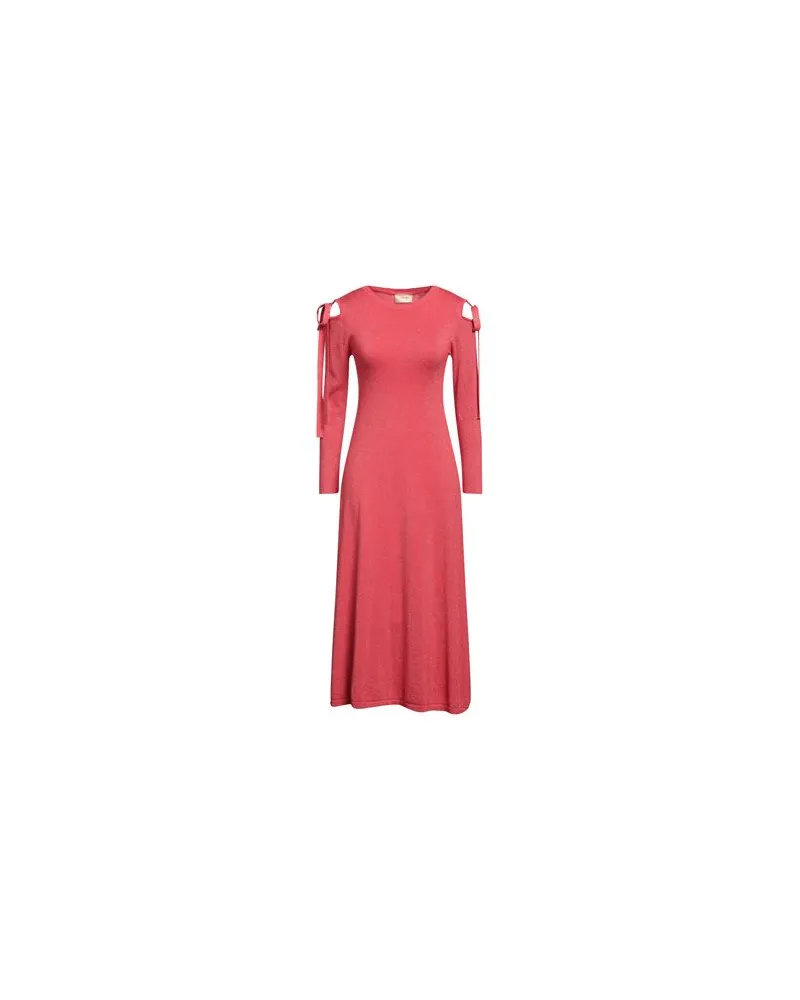 TOY G KLEIDER - Midi-Kleiderauf YOOX.COM Koralle