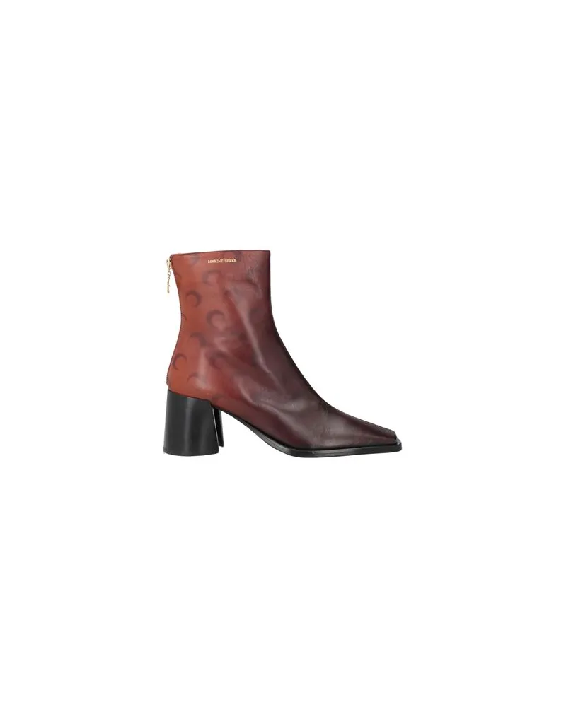 Marine Serre SCHUHE - Stiefelettenauf YOOX.COM Dunkelbraun