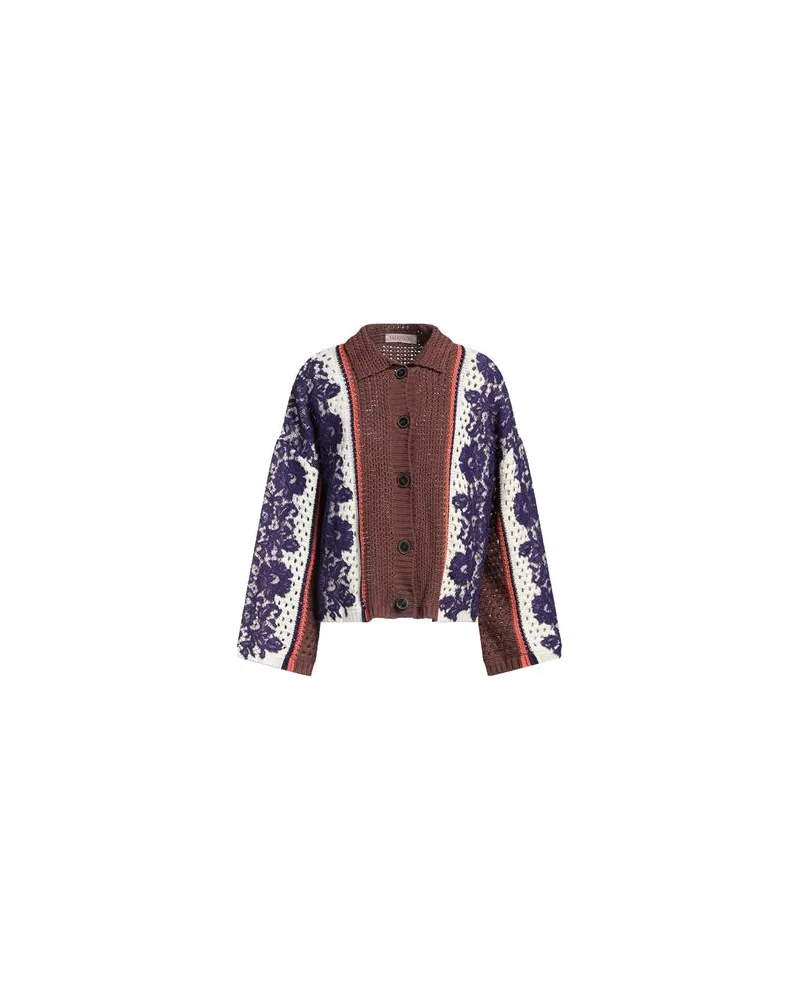 Valentino Garavani STRICKWAREN - Strickjackenauf YOOX.COM Schokobraun