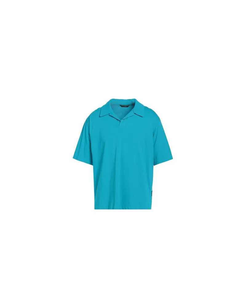 Hevò TOPS - Poloshirtsauf YOOX.COM Azurblau