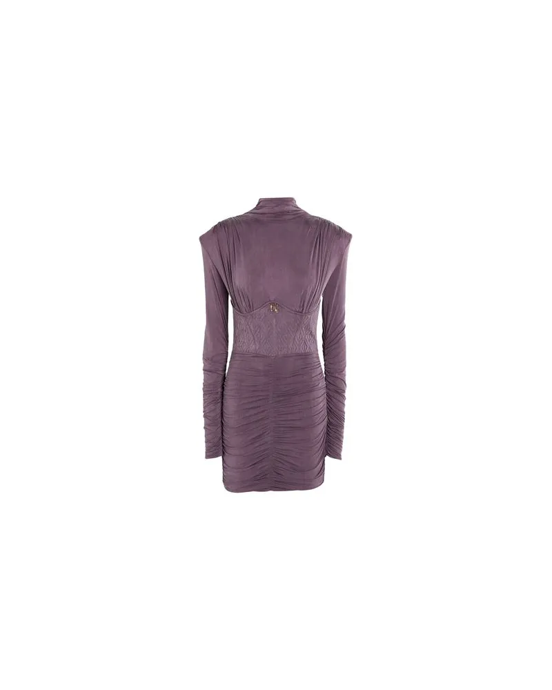 Elisabetta Franchi KLEIDER - Mini-Kleiderauf YOOX.COM Pflaume