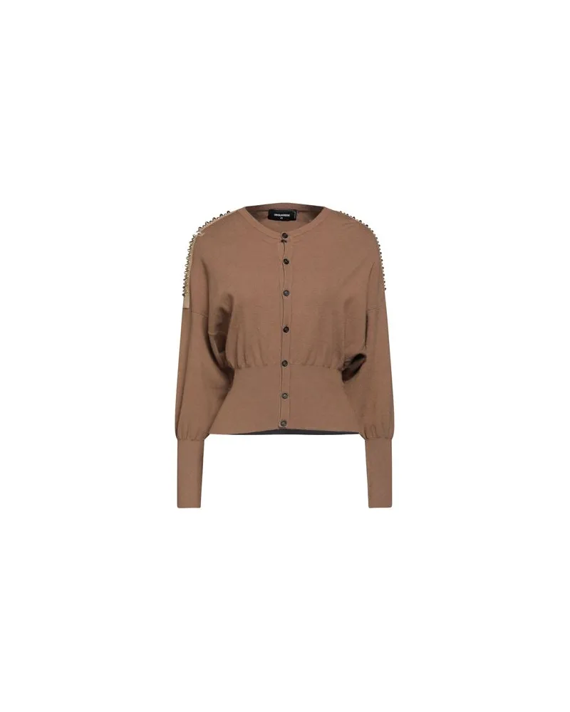 Dsquared2 STRICKWAREN - Strickjackenauf YOOX.COM Kamel