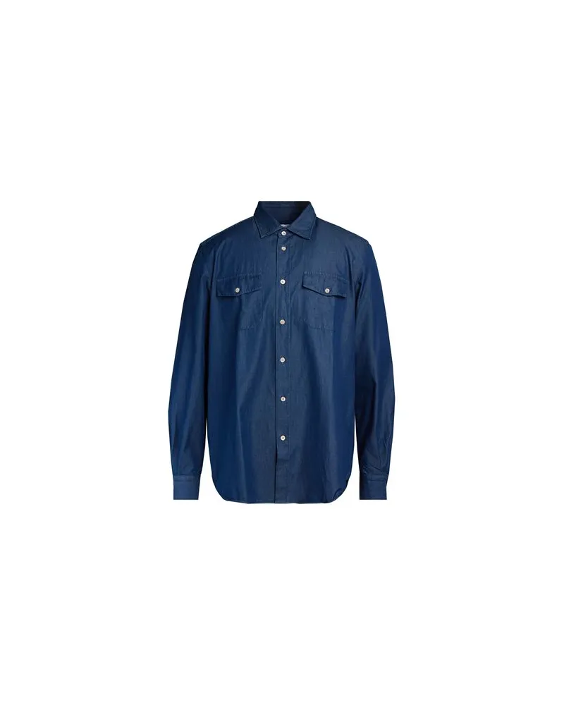 Boglioli TOPS - Jeanshemdenauf YOOX.COM Blau