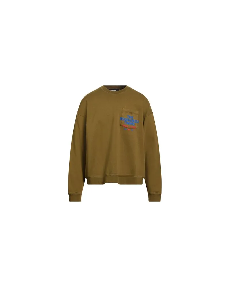 Dsquared2 TOPS - Sweatshirtsauf YOOX.COM Militärgrün