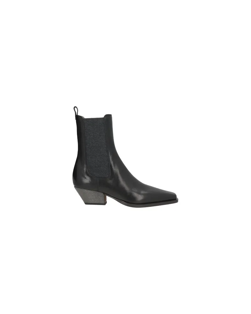 Brunello Cucinelli SCHUHE - Stiefelettenauf YOOX.COM Schwarz
