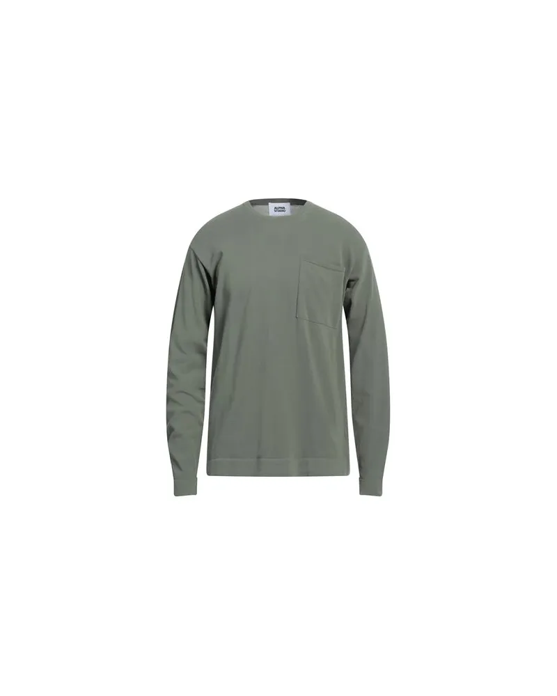 Alpha Studio STRICKWAREN - Pulloverauf YOOX.COM Militärgrün