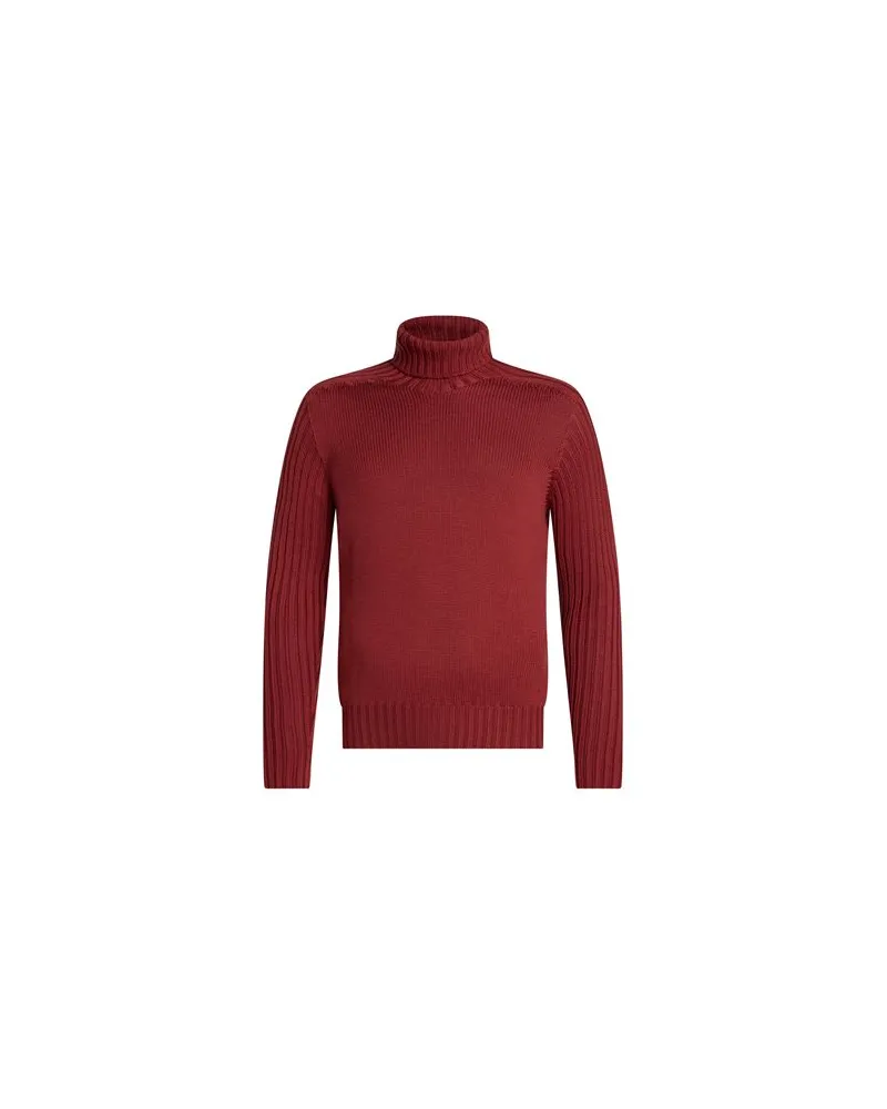 Gran Sasso RAIN WOOL - STRICKWAREN - Rollkragenpulloverauf YOOX.COM Ziegelrot