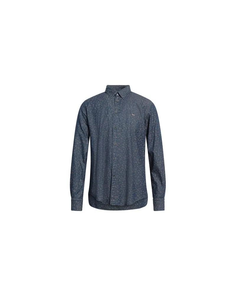 Harmont & Blaine TOPS - Jeanshemdenauf YOOX.COM Marineblau