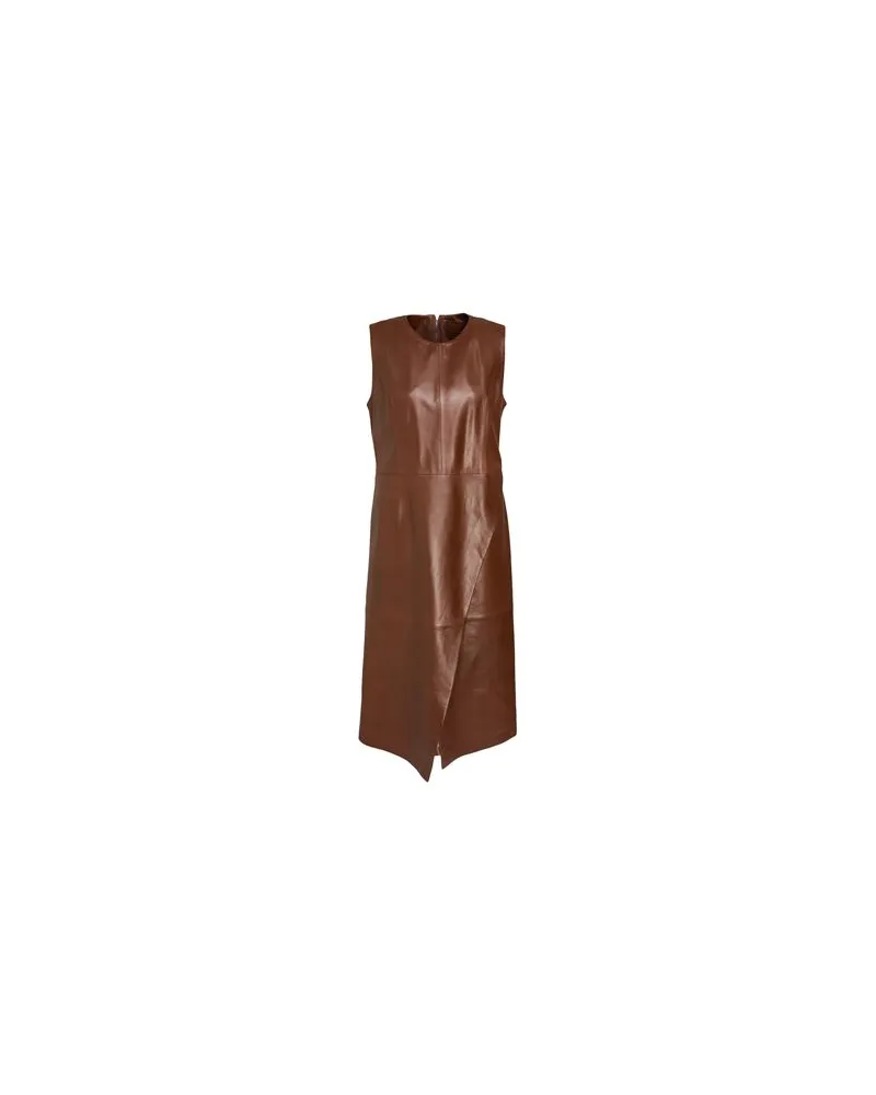 DESA KLEIDER - Midi-Kleiderauf YOOX.COM Lederfarben