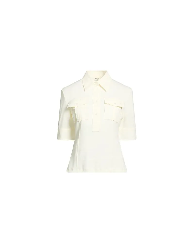 Chloé TOPS - Poloshirtsauf YOOX.COM Cremeweiß
