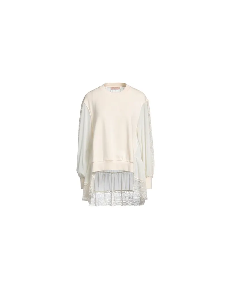 Twin-Set TOPS - Sweatshirtsauf YOOX.COM Beige