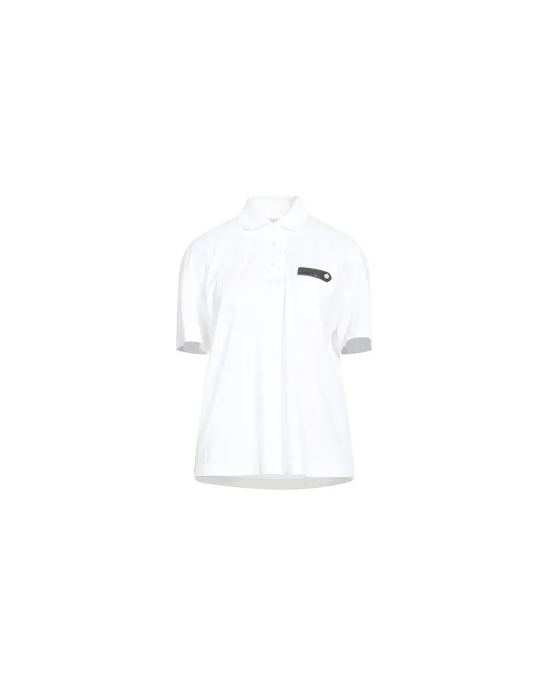 Brunello Cucinelli TOPS - Poloshirtsauf YOOX.COM Weiß