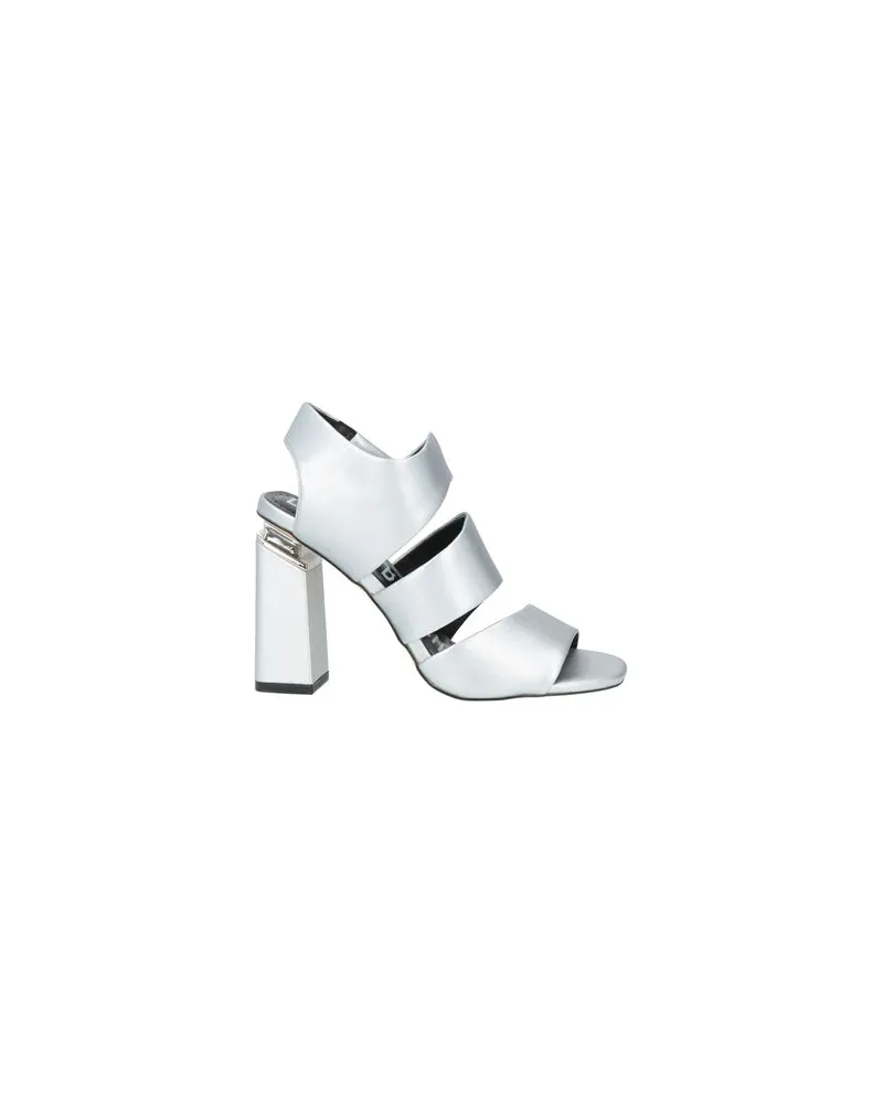 Luciano Barachini SCHUHE - Sandalenauf YOOX.COM Silber
