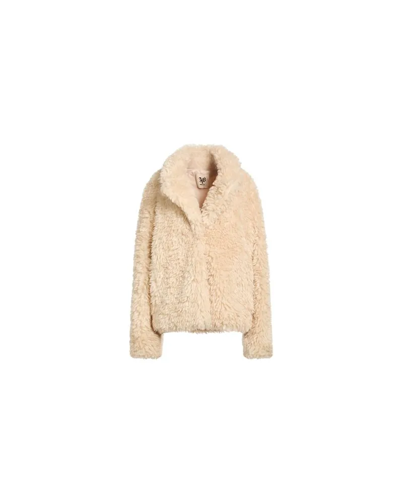 Aniye By JACKEN & MÄNTEL - Shearling- & Kunstfellauf YOOX.COM Cremeweiß