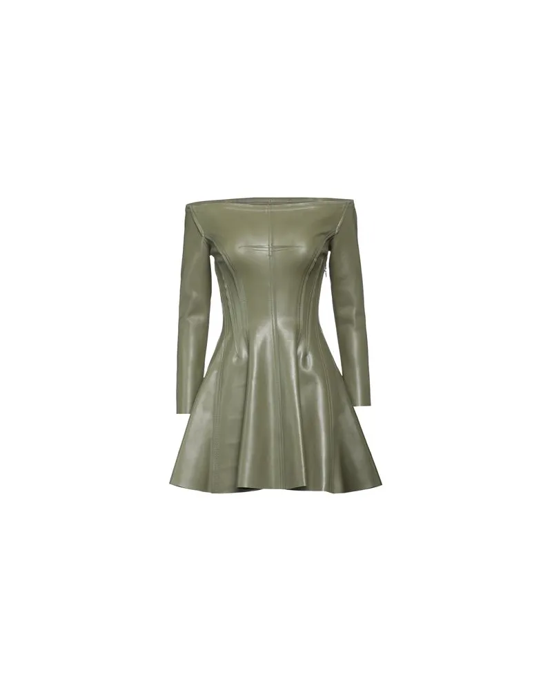 Norma Kamali KLEIDER - Mini-Kleiderauf YOOX.COM Militärgrün