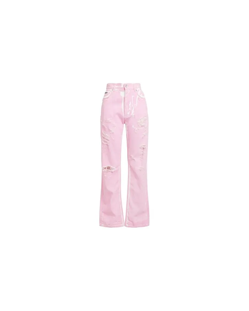 Dolce & Gabbana HOSEN & RÖCKE - Jeanshosenauf YOOX.COM Rosa