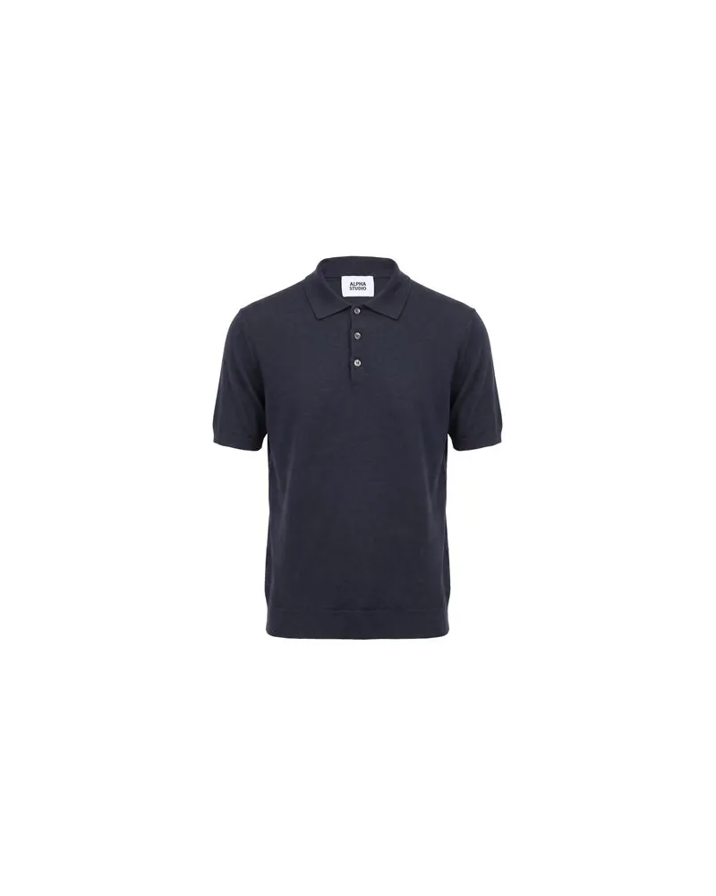Alpha Studio TOPS - Poloshirtsauf YOOX.COM Marineblau