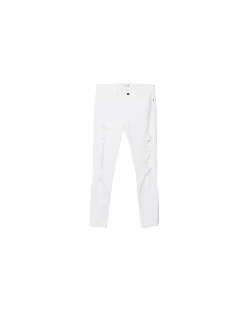 Frame Denim HOSEN & RÖCKE - Jeanshosenauf YOOX.COM Weiß