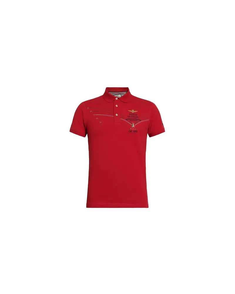 Aeronautica Militare FRECCE TRICOLORI - TOPS - Poloshirtsauf YOOX.COM Tomatenrot