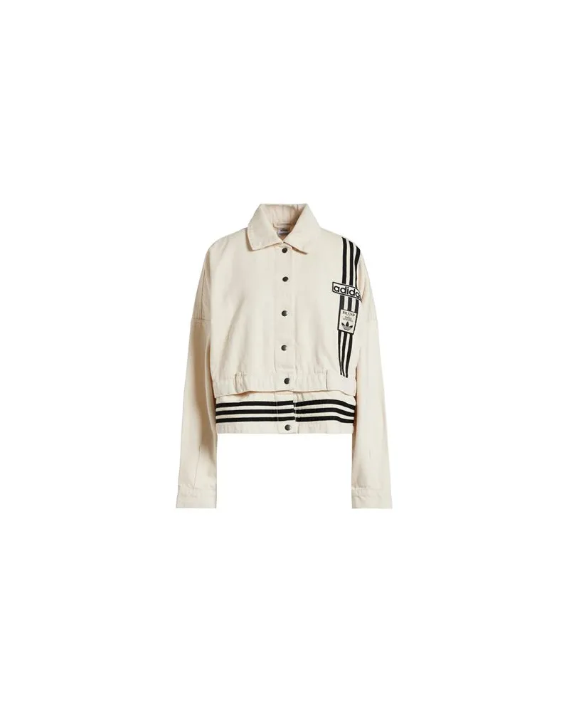 adidas JACKEN & MÄNTEL - Jeansjacken/Mäntelauf YOOX.COM Elfenbein