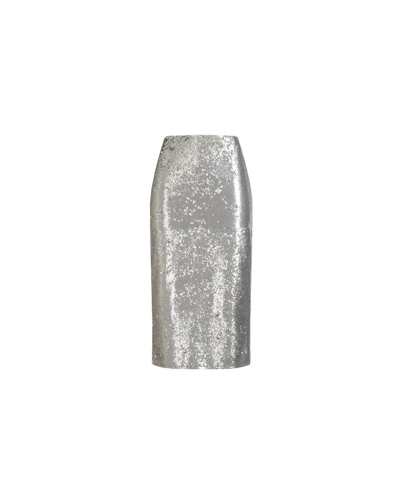KONTATTO HOSEN & RÖCKE - Midi-Röckeauf YOOX.COM Silber