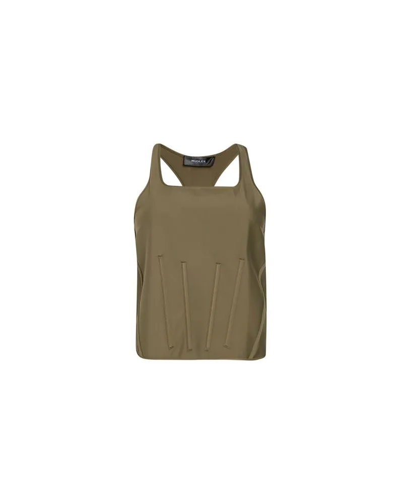 Thierry Mugler TOPS - Topsauf YOOX.COM Khaki