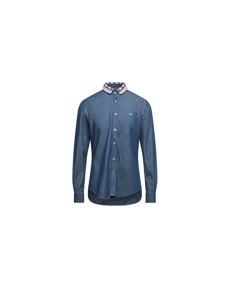 Harmont & Blaine TOPS - Jeanshemdenauf YOOX.COM Blau