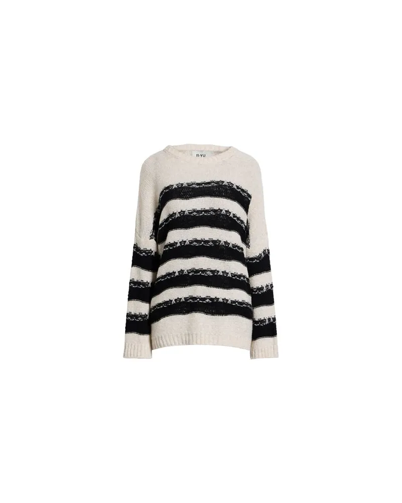 B.yu STRICKWAREN - Pulloverauf YOOX.COM Cremeweiß
