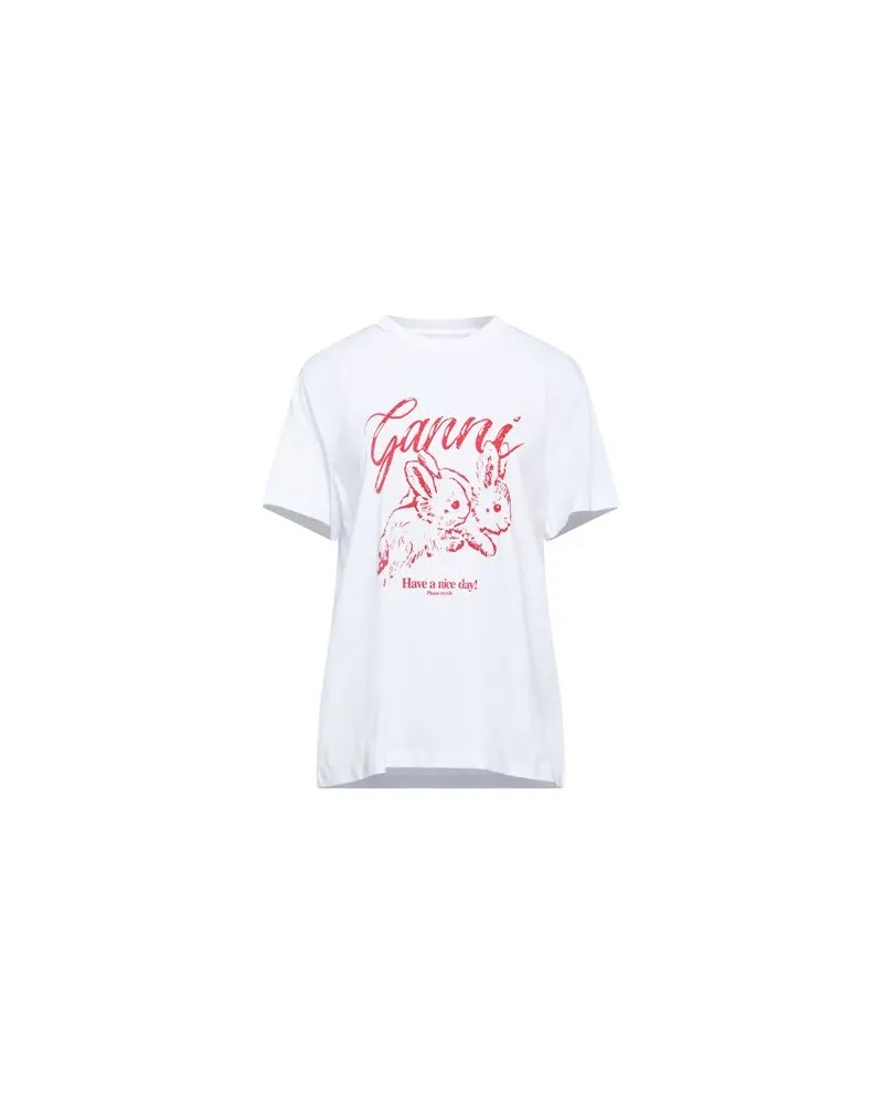 Ganni TOPS - T-shirtsauf YOOX.COM Weiß