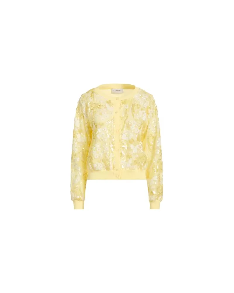Ermanno Scervino STRICKWAREN - Strickjackenauf YOOX.COM Pastellgelb