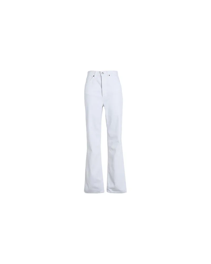 Topshop HOSEN & RÖCKE - Jeanshosenauf YOOX.COM Weiß
