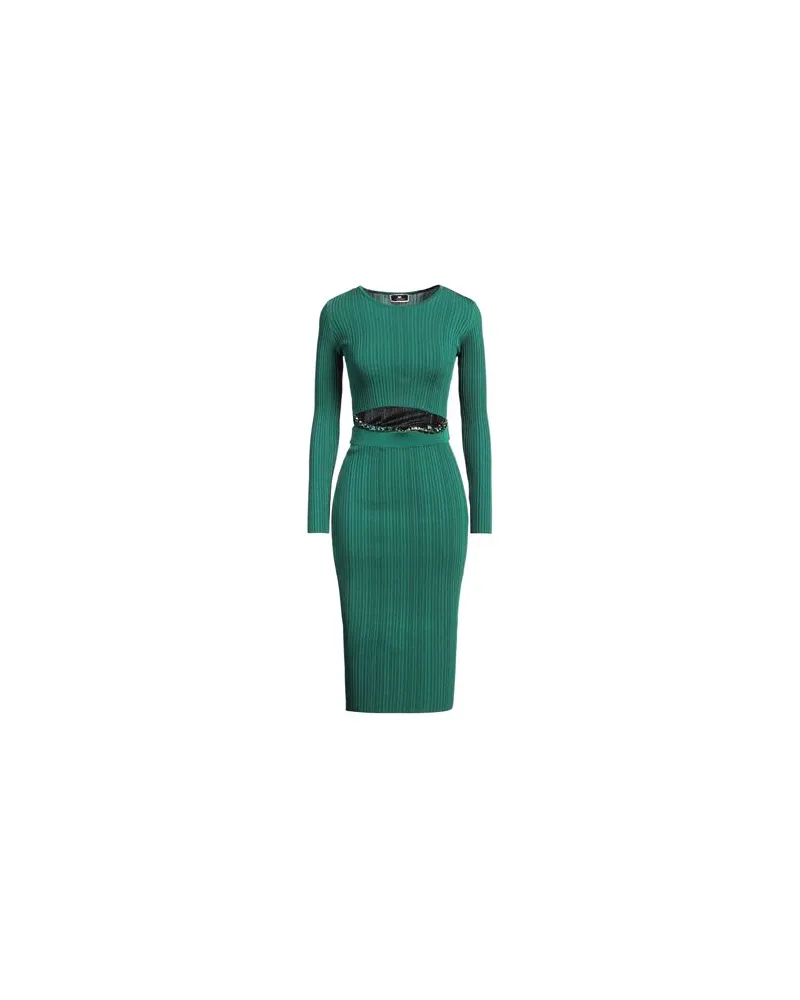 Elisabetta Franchi KLEIDER - Midi-Kleiderauf YOOX.COM Dunkelgrün
