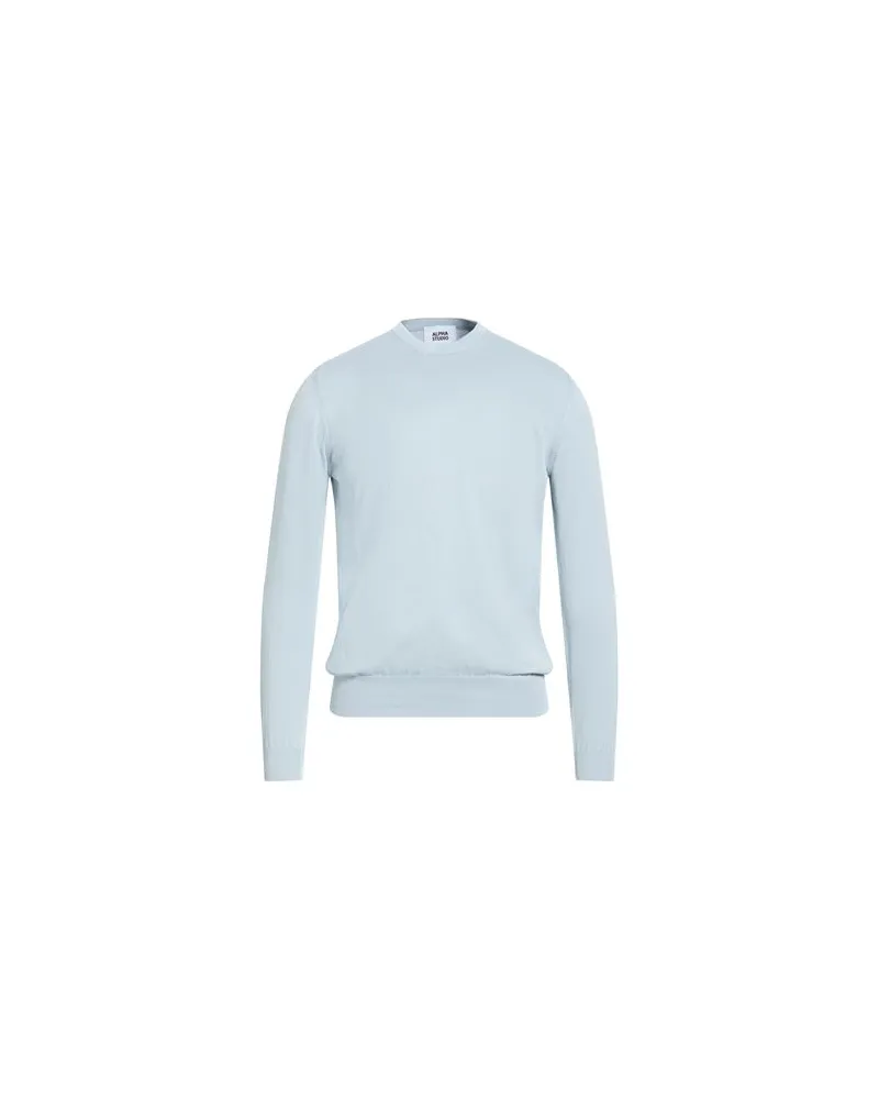 Alpha Studio STRICKWAREN - Pulloverauf YOOX.COM Himmelblau