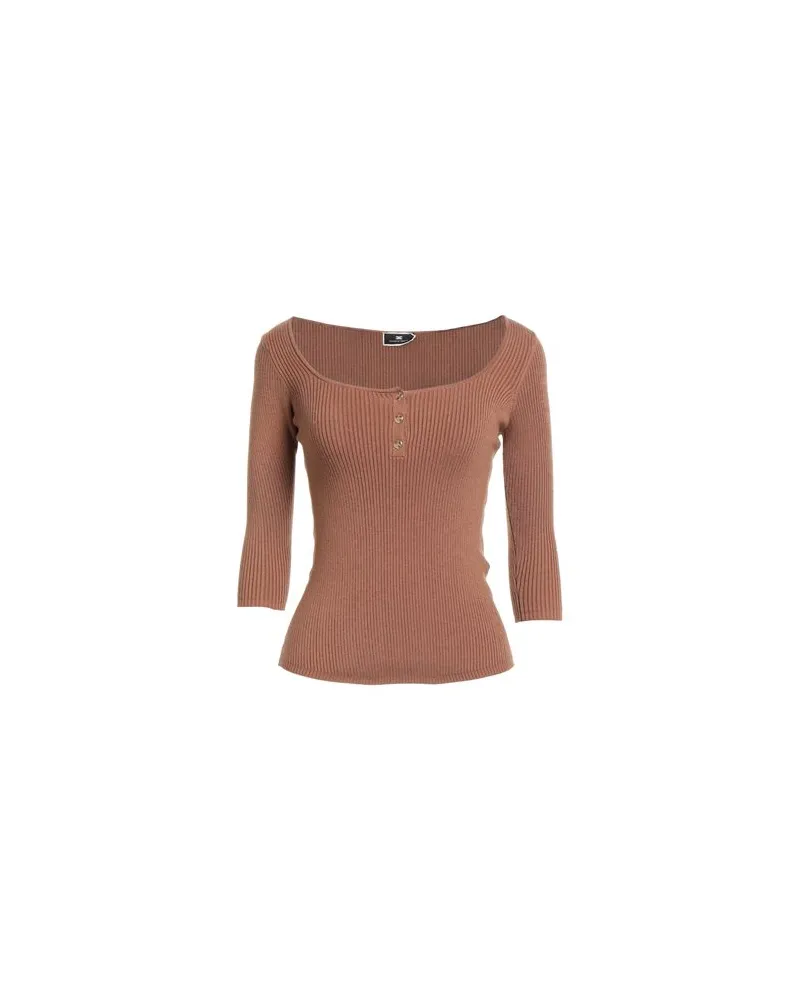 Elisabetta Franchi STRICKWAREN - Pulloverauf YOOX.COM Braun