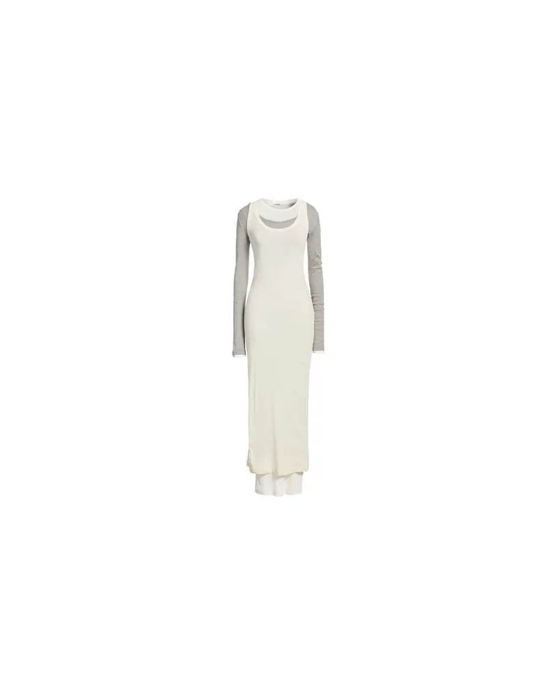 Jil Sander KLEIDER - Maxi-Kleiderauf YOOX.COM Cremeweiß