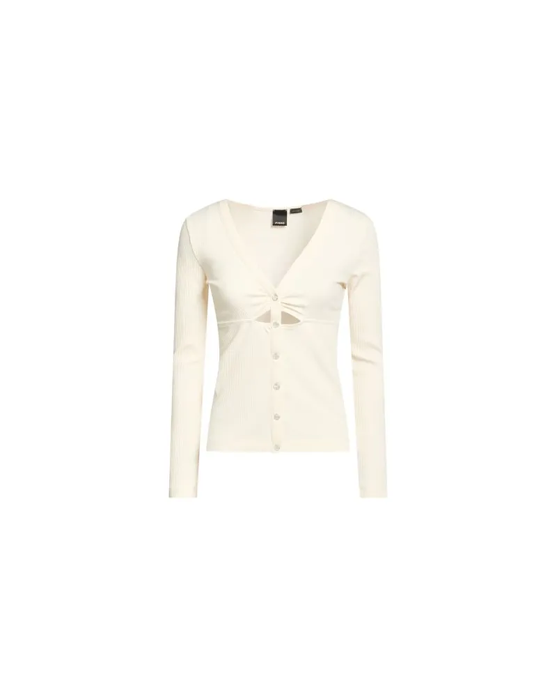 Pinko STRICKWAREN - Strickjackenauf YOOX.COM Cremeweiß