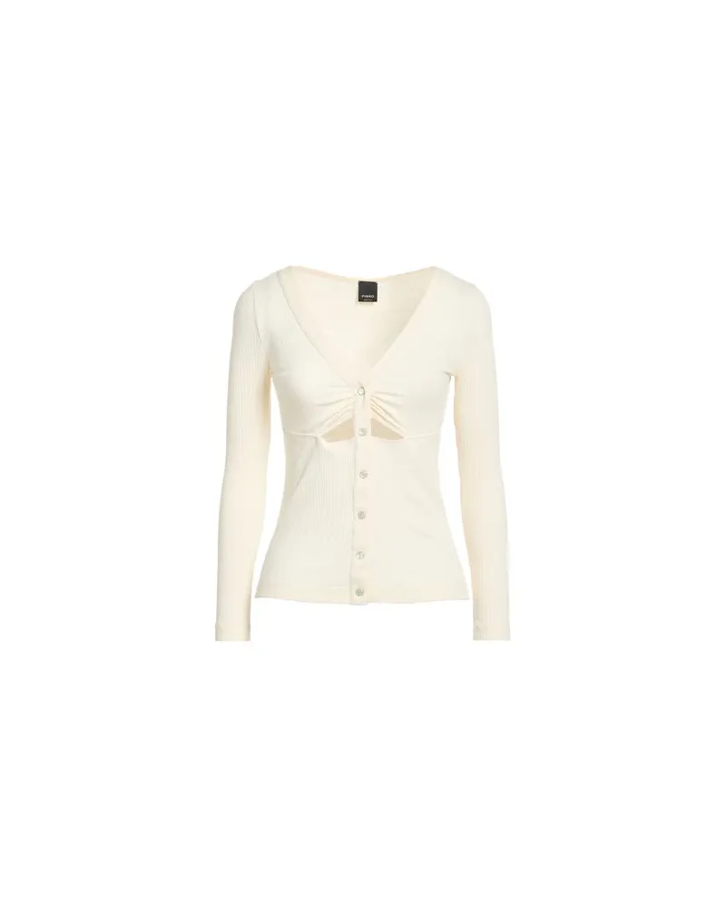 Pinko STRICKWAREN - Strickjackenauf YOOX.COM Elfenbein