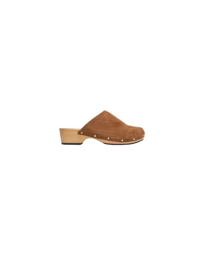 8 by Yoox SPLIT LEATHER CLOG  - SCHUHE - Mules & Clogsauf YOOX.COM Braun