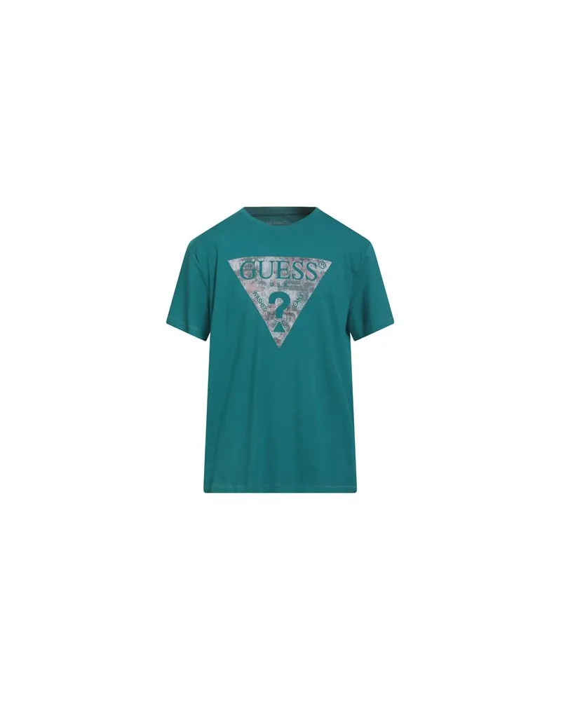 Guess TOPS - T-shirtsauf YOOX.COM Smaragdgrün