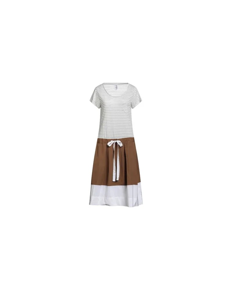 Sara Roka KLEIDER - Midi-Kleiderauf YOOX.COM Grau